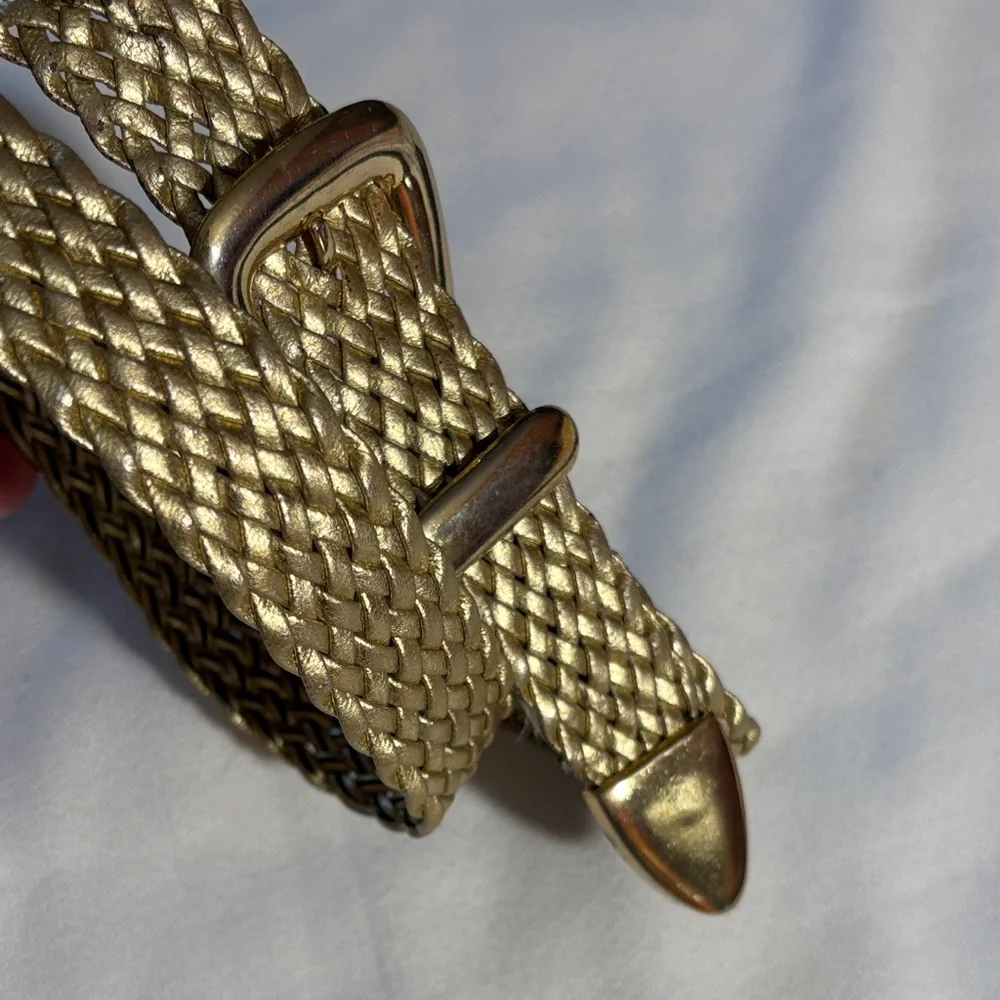 Gold Braided Women's Belt